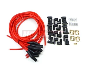 Red 8.5mm Spark Plug Wires Straight Boots for BB SB Chevy Ford Mopar 302 350 454 - Picture 1 of 4