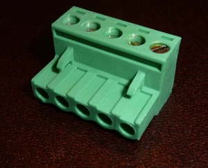 5 Way 5mm Female Plug Terminal Block Dinkle 5ESDV-05P mates to CamdenBoss (5P5) - Picture 1 of 4