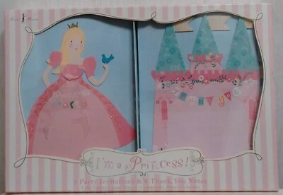 Meri Meri I’m a Princess 8 Party Invites & 8 Thank You Notes Each Box  ~ 2 Boxes - Image 1 of 2