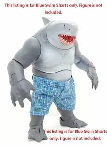 McFarlane Toys King Shark Dedicated Blue Swim Shorts - Picture 1 of 11
