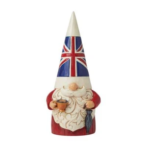 Jim Shore Gnomes Around the World "Fancy a cuppa?" Britischer Wichtel 6008422 - Bild 1 von 3