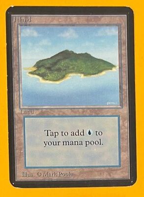MTG ISLAND Alpha (OldManMTG 008-358) - Image 1 of 3