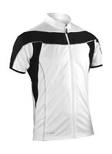 Result Herren Fitness Bike Shirt UV Schutz Funktionsmaterial Top S188M NEU XL Weiß White/Black