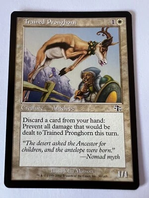 MTG Magic The Gathering Judgment Trained Pronghorn Common LP - Image 1 of 2
