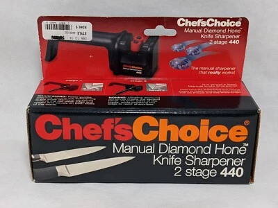 Chef's Choice Diamond Hone 440 Sharpener For Knives 2 Stages Double Bevel Razor - Image 1 of 4