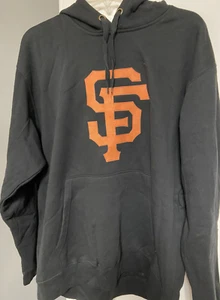 MLB San Francisco Giants MAJESTIC Pullover Men's Hoodie Black Large C - Picture 1 of 4