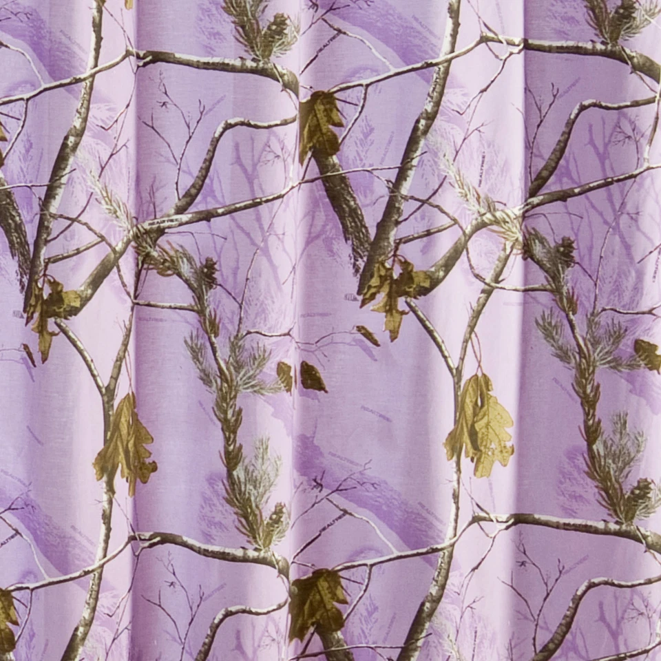 Cortina de ducha Realtree lavanda camuflaje, camuflaje púrpura Foto 1 de 1