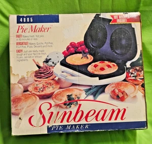 Folleto de recetas Sunbeam 4805 Electric Pastel Maker 101 1993 de colección 4805 NUEVO caja abierta - Imagen 1 de 10