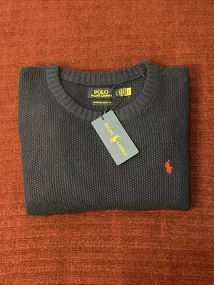 Ralph Lauren Men's Jumper Size L Navy Clearance Price. - Image 1 of 4
