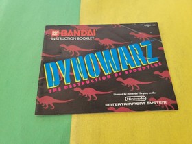 Dynowarz NES Original Manual No Game Nintendo