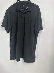 Polo Old Navy Active Tech Core Mangas Cortas Transpirable Go Dry Negro Para Hombres XL - Imagen 1 de 3