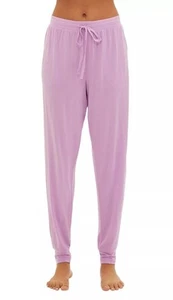 Gap Body Womens Drawstring-Waist Jogger Pajama Pants Purple Orchid Large - Picture 1 of 5