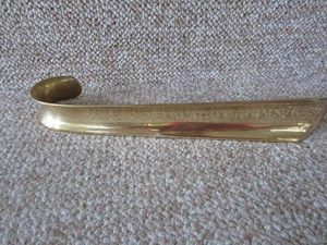 Vintage massives Messing Schwerlast dick glatt 12" 1,25 Pfund! Schuhlöffel - Bild 1 von 5