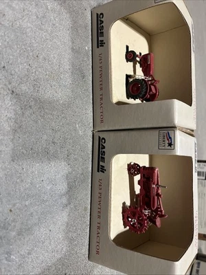 SpecCast 1/43 scale Case IH Painted Pewter Tractors, Farmall “H” And Cub NIB - Image 1 of 3