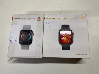 JOBLOT OF 2 Huawei Watch Fit3 & 4 Pro Smart Watch - FOR PARTS (OFFERS WELCOME) - Image 1 of 4