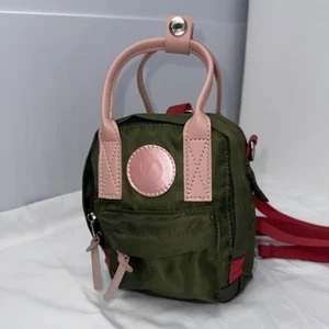 Acne Studios x Fjàllràven Collab Mini Backpack Handbag Crossbody Green Champagne - Picture 1 of 17