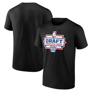 Camiseta negra para hombre con logotipo del draft de la NBA de 2025 - Imagen 1 de 3