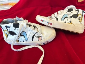 Zara Kids 26UE 9US Disney Mickey’s Fab 4 Characters Childrens High Top Sneaker - Picture 1 of 8