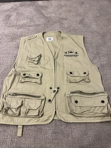 10-POCKET NATIONAL PARK VEST Xl ADULT Khaki Shenandoah Hiking Outdoor Xtra Large - Picture 1 of 4
