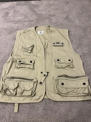 10-POCKET NATIONAL PARK VEST Xl ADULT Khaki Shenandoah Hiking Outdoor Xtra Large - Image 1 of 4