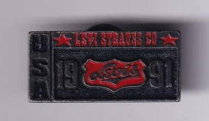 RARE PINS PIN'S .. MODE FASHION JEANS LEVI STRAUSS LEVIS LEVI'S 1991 USA ~GB - Picture 1 of 1