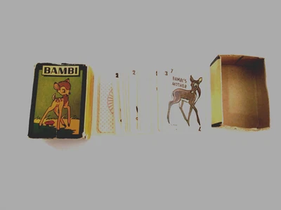 Juego de cartas Bambi 1946 - 8 personajes diferentes con hoja de reglas  Foto 1 de 4