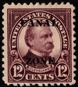 Canal Zone Stamp Scott #76 Mint NH F-VF 12 Cents Brown Violet w Type A Overprint - Picture 1 of 1