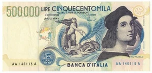 500000 LIRAS RAFFAELLO PRIMA SERIE TRIPLA A 13/05/1997 qSPL - Imagen 1 de 6