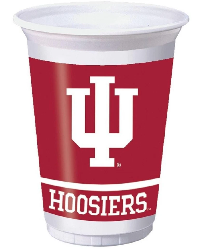 Indiana Hoosiers NCAA College University Sports Party 20 oz. Plastic Cups - Image 1 of 1