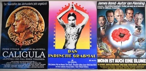 3x gerollte Kinoplakate DAS INDISCHE GRABMAL / CALIGULA / MOHN IST AUCH EINE BLU - Bild 1 von 4