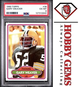 Gary Weaver PSA 6 1980 Topps #38 - Imagen 1 de 2