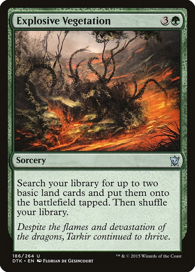 Explosive Vegetation [Dragons of Tarkir] (DTK 186) Near Mint - Image 1 of 1
