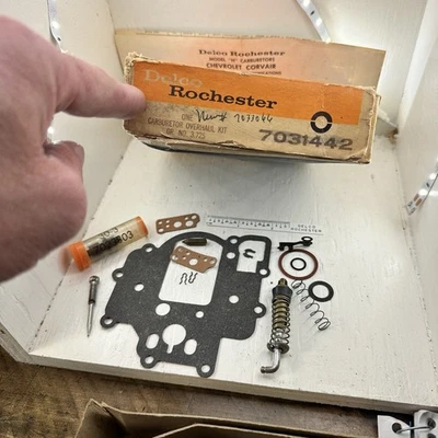 New OEM GM 7031442 Rochester Delco Carburetor Rebuild Kit 1960-65 Chevy Corvair - Image 1 of 4