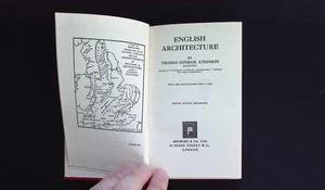 English Architecture – Atkinson – 8th Edition Enlarged Methuen 1926 HB Map - Picture 1 of 10