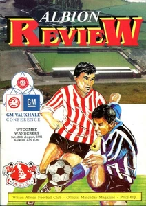 Witton Albion v Wycombe Wanderers 24/08/91 Football Conference - Picture 1 of 2