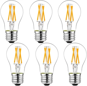Dimmable E26 Led Bulb 6W Equal 60 Watt Vintage LED Edison Bulb AC120V 2700K A15 - Picture 1 of 11