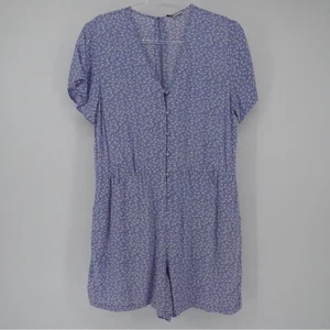 Rails Sophia himmelblau Gänseblümchen Shorts Strampler Playsuit Freizeit Urlaub Medium - Bild 1 von 13