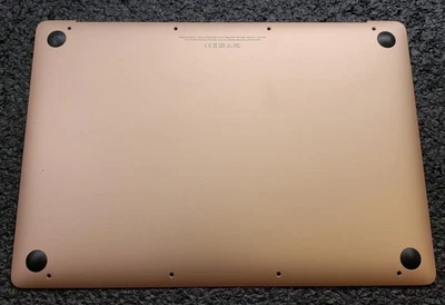 Capa inferior Apple MacBook 12 polegadas meados de 2017 com bateria dourada quente 661-09982 - Imagem 1 de 2