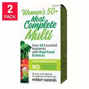 2 x Webber Naturals Women’s Most Complete Multi 90 Vegetarian Capsules Each - Picture 1 of 2