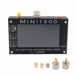 Mini1300 HF/VHF/UHF Antenna Analyzer 0.1-1300MHz 4.3" Touch Screen Aluminum Case - Picture 1 of 7