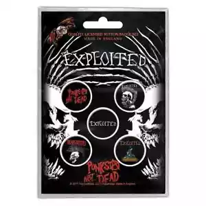 The Exploited - JUEGO DE 5 INSIGNIAS - Oficial NUEVO - Punk, Wattie... JUEGO 2 - Imagen 1 de 1