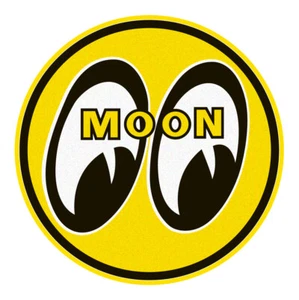 Moon Eyes Porcelain Drag Racing Vintage Retro Vinyl Sticker Decal Car Wall - Picture 1 of 1