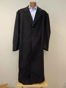 Jacob Siegel Nordstrom 100% Cashmere Loro Piana Italy Charcoal Topcoat 48L EUC - Picture 1 of 12