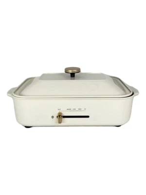 BRUNO Compact Hot Plate White BOE021-WH AC100W Grill Takoyaki Okonomiyaki JP - Image 1 of 4