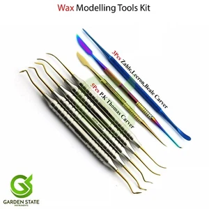 Dental Jewelry Wax Carving Tools Waxing Modelling Instruments Lab Technician Kit - Picture 1 of 7