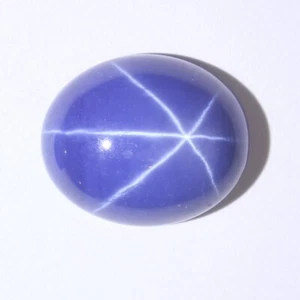 Natural Six Rays Blue STAR SAPPHIRE Cabochon 6.15CT Oval Shape 9x10x5mm Gemstone - Picture 1 of 5