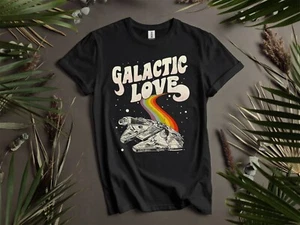 Star Wars Rainbow Millennium Falcon T-Shirt T Shirt Herren Damen Unisex Tshirt K765 - Bild 1 von 6
