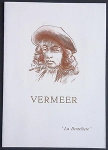 Philatelistische Beilage Gemälde Vermeer Maler La Dentellière - Bild 1 von 3