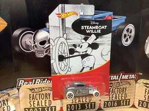 Hot Wheels DISNEY STEAMBOAT WILLIE 1932 FORD 1:64 Diecast Car MICKEY MOUSE - Picture 1 of 4