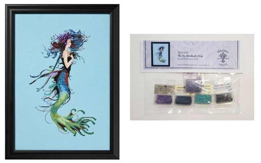 MIRABILIA Cross Stitch PATTERN & EMBELLISHMENTS The Sea Merchants Wife MD193